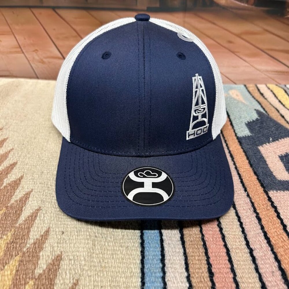 Hooey HOG Navy and White Snapback Cap